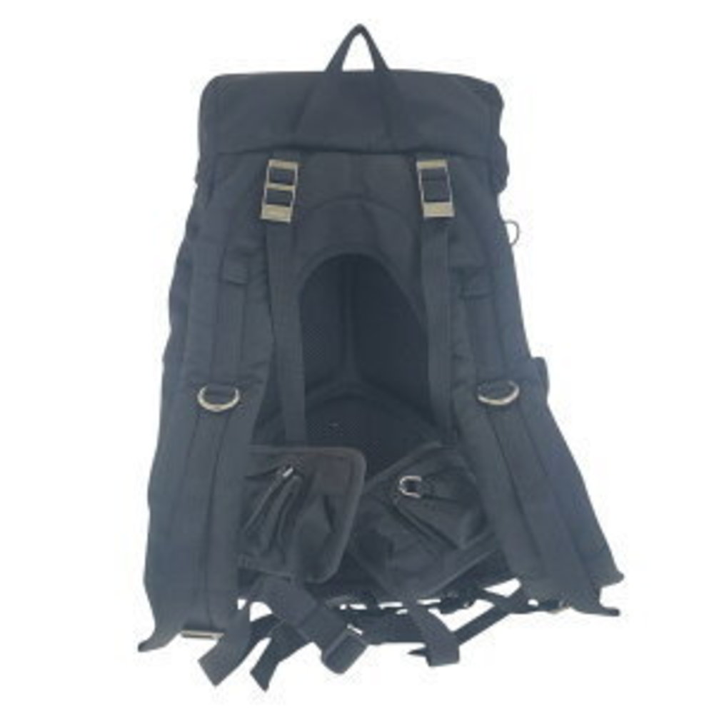 Prada Tessuto Black Backpack Triangular Nylon - image 1